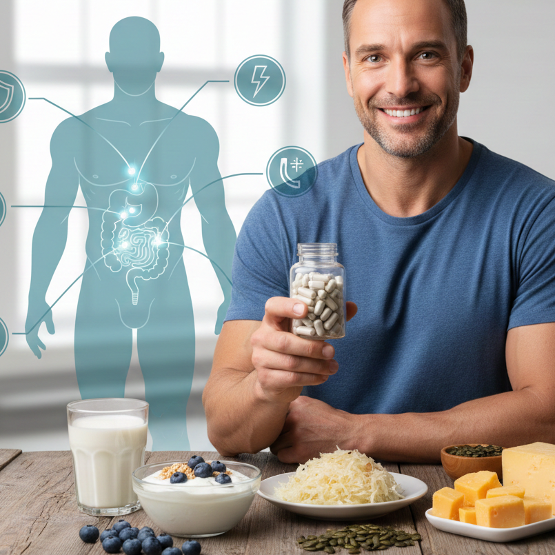 Top 5 Probiotics Benefits for Men: Enhance Digestion, Immunity, and Performance