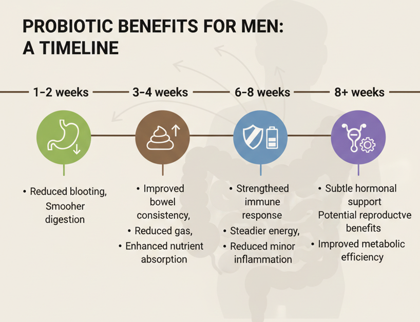 Probiotic benefits for men