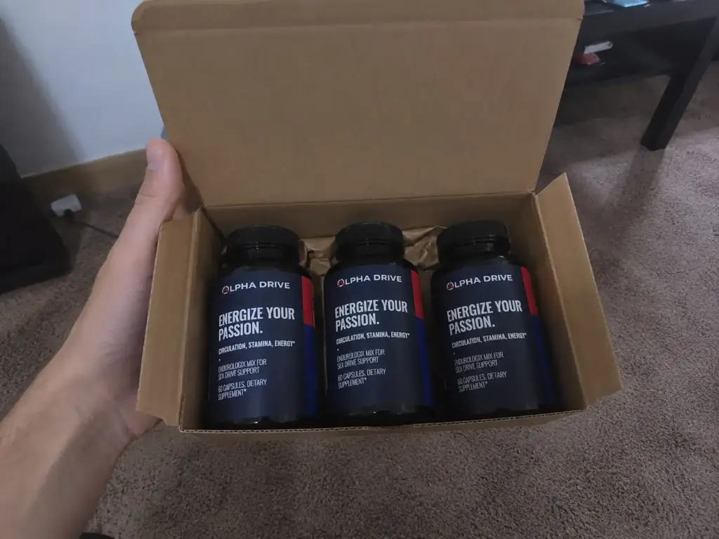 Alpha Drive bottle unboxing
