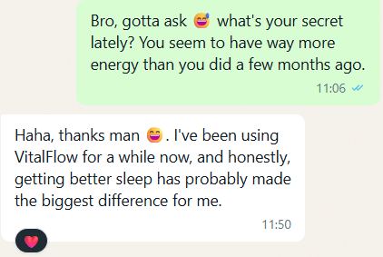 Whatsapp Screenshot VitalFlow Review
