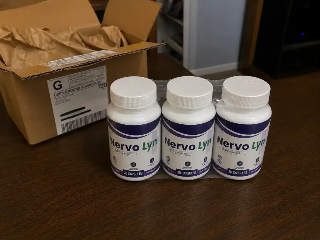 NervoLyn supplement 3 bottle bundle unboxed