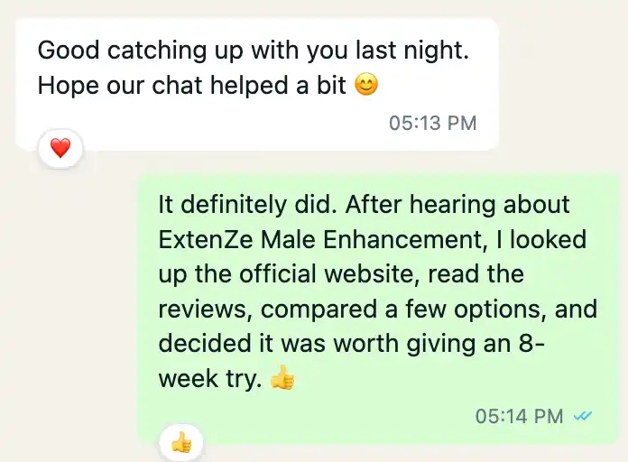 Friend recommends male supplement