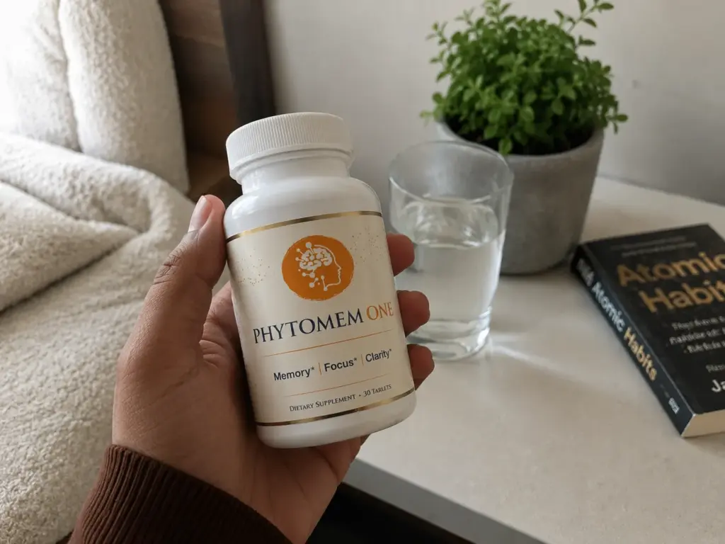 Phytomem One bottle at home.