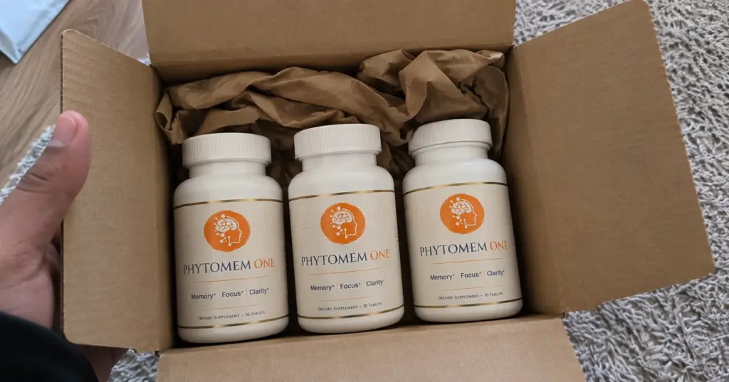 Phytomem One bottle freshly delivered and unboxed at home.