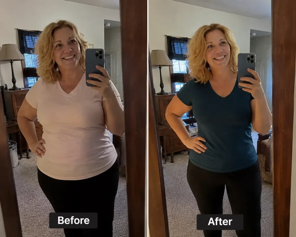 Transformation journey before and after
