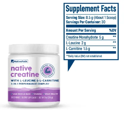 native creatine label