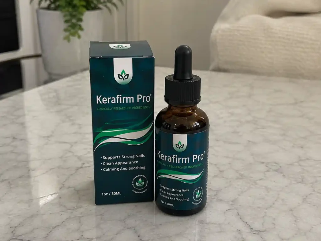 KeraFirm Pro nail and skin support on a table