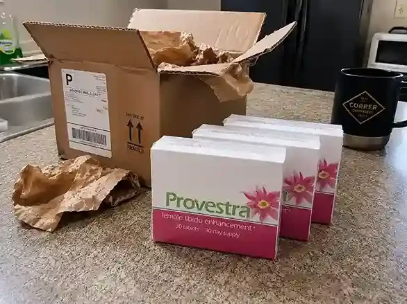 Unboxing Provestra supplement boxes