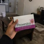 hand holding Provestra female libido enhancement box