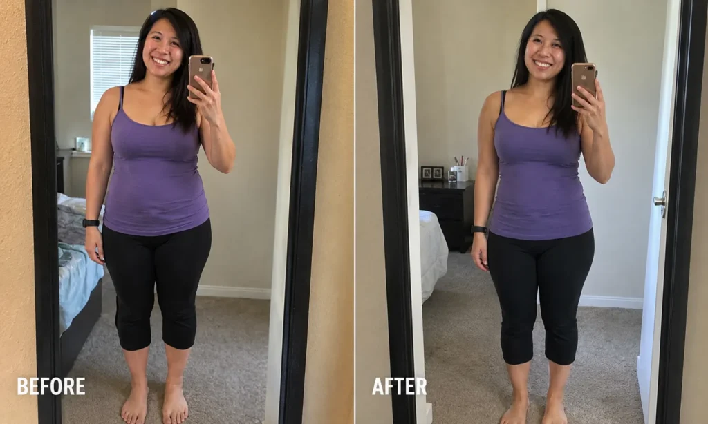 Before and after transformation