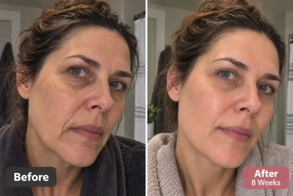 GloraMD face lifting serum before and after experience