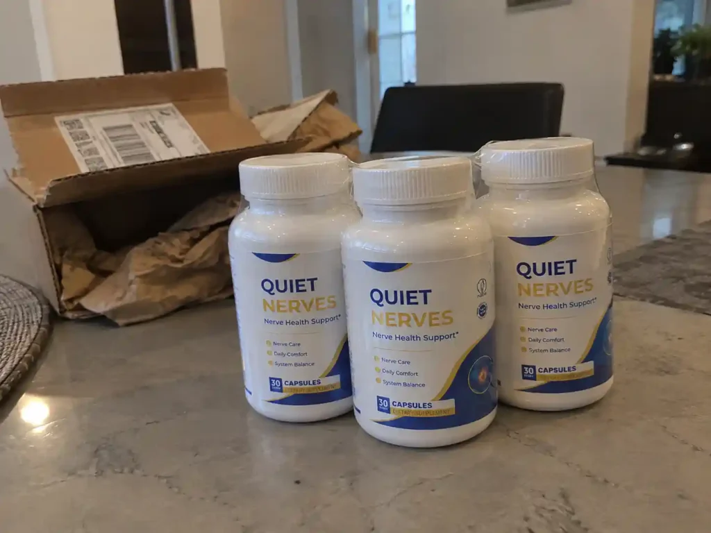QuietNerves nerve health supplement unboxing
