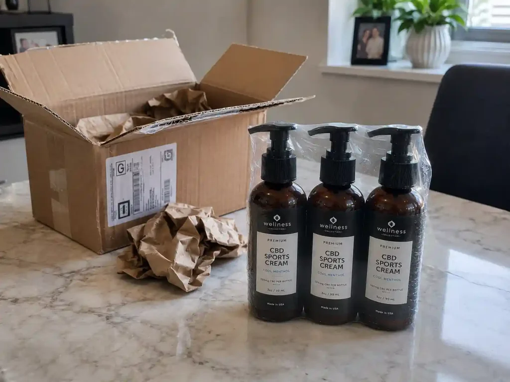 Wellness Collection CBD Sports Cream unboxing