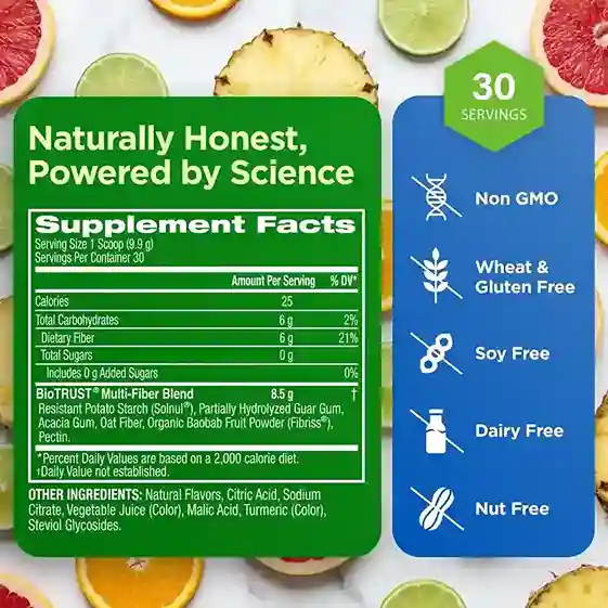 ageless multifiber supplement facts