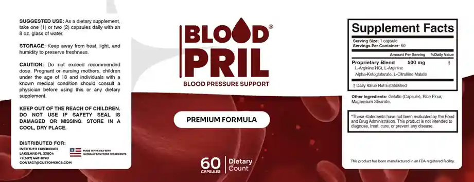 bloodprill supplement facts