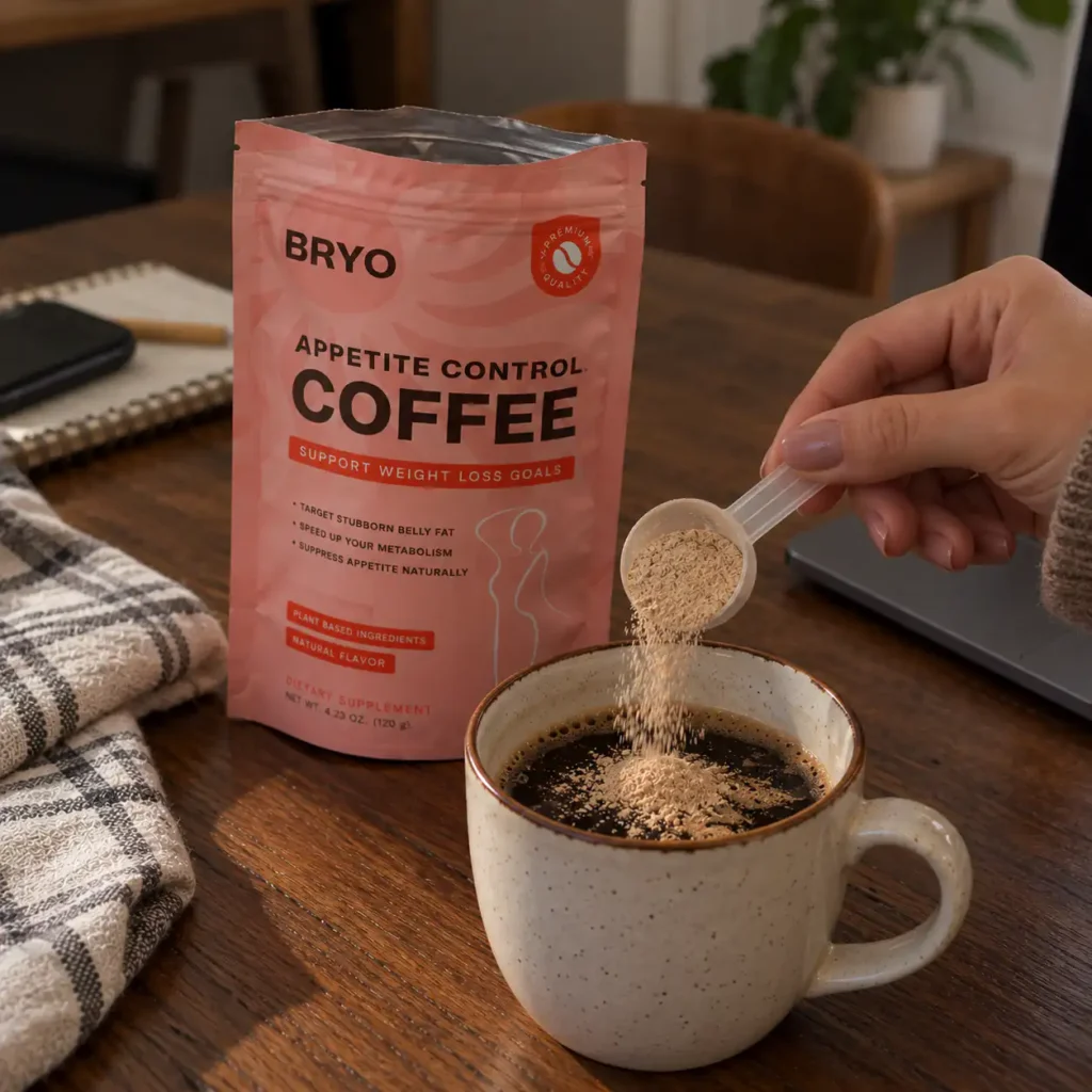 BRYO Coffee with coffee