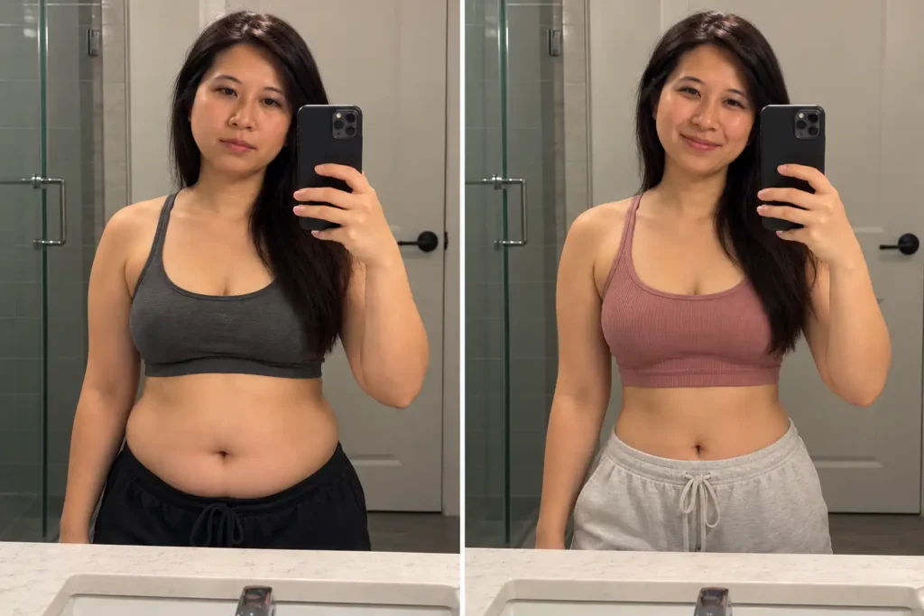 Bryo after and before transformation