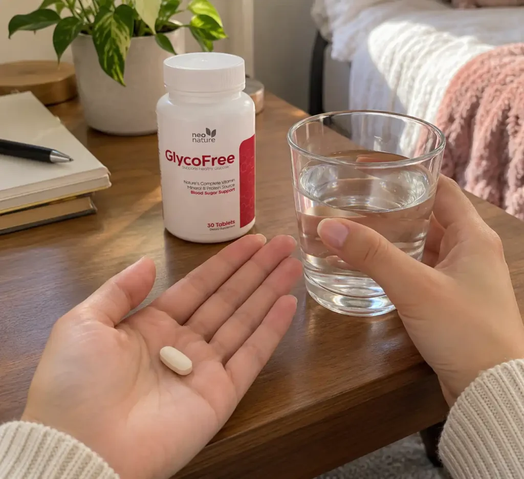 Glycofree tablets on hand