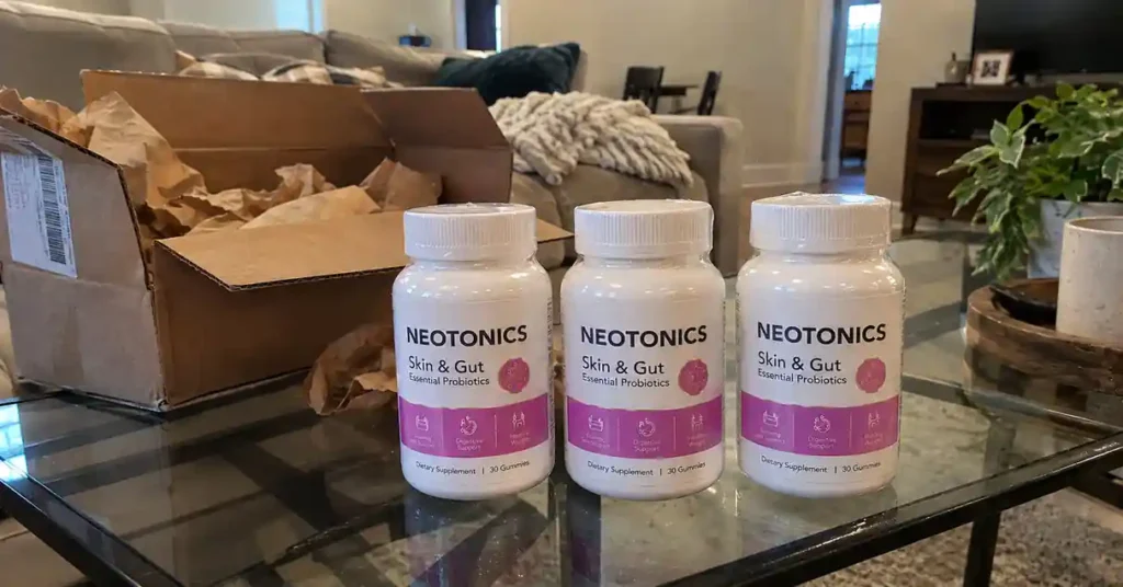 Neotonics skin and gut Supplement Unboxing