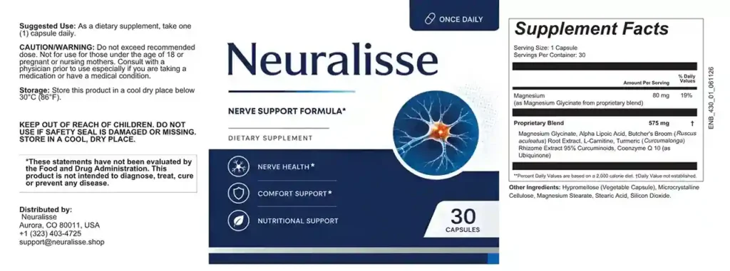 Neuralisse supplement facts