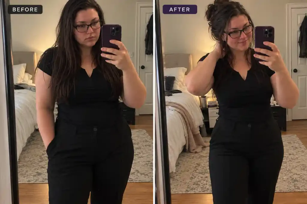 Thinveil Patch Before and After