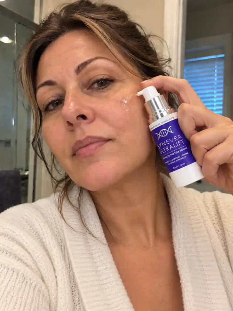 applying Synevra UltraLift serum
