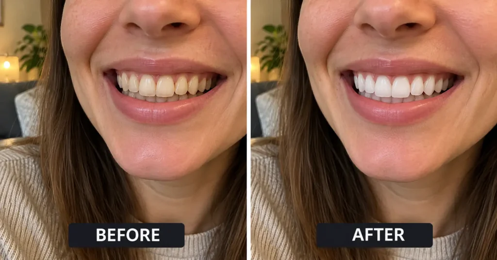 before after bloom white powder