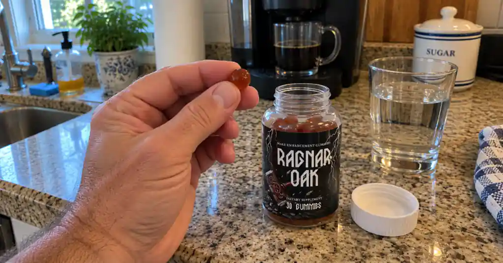 hand holding Ragnaroak Gummies