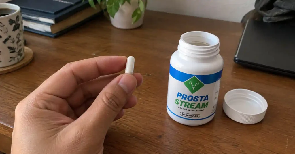 prosta stream capsule in hand